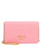 Stella Mccartney Galleria Saffiano Lux Small Shoulder Bag