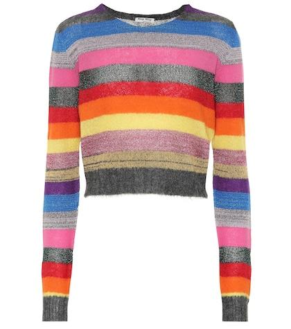 Miu Miu Striped Wool-blend Sweater