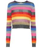 Miu Miu Striped Wool-blend Sweater