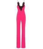 David Koma Macramé-trimmed Cady Jumpsuit
