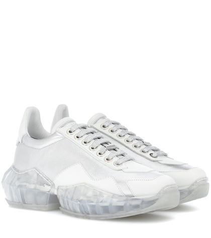 Melissa Odabash Diamond Leather Sneakers