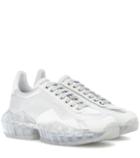 Melissa Odabash Diamond Leather Sneakers