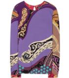 Roger Vivier Printed Jersey Top