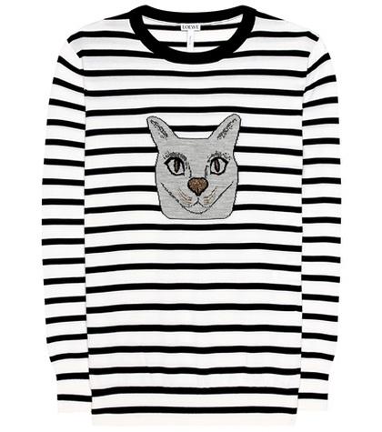 Roger Vivier Striped Wool-blend Sweater