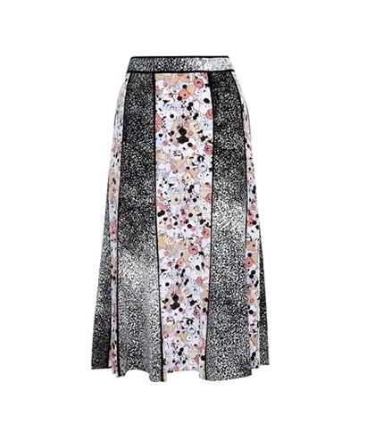 Kenzo Printed Silk Skirt
