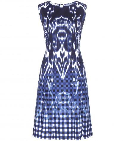 Oscar De La Renta Printed Cotton Dress
