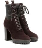 Gianvito Rossi Martis 70 Suede Ankle Boots