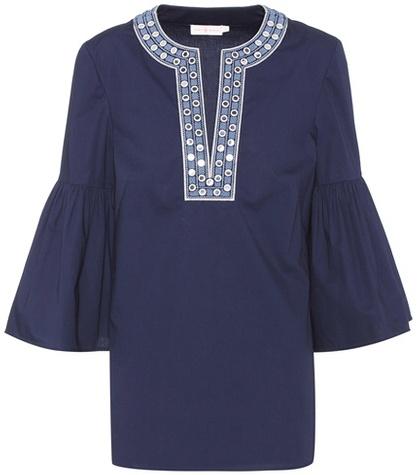 Tory Burch Ariana Stretch-cotton Tunic