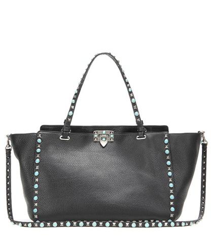 Valentino Valentino Garavani Rockstud Rolling Leather Tote