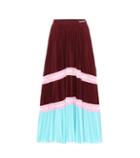 Poupette St Barth Pleated Jersey Midi Skirt