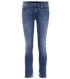 7 For All Mankind Pyper Crop Slim Illusion Mid-rise Jeans