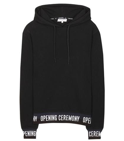 Balmain Elastic Logo Cotton Hoodie