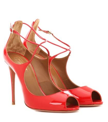 Aquazzura Zani 105 Patent Leather Pumps