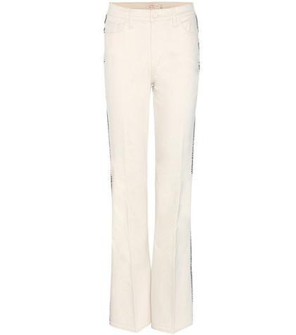 Tory Burch Betsy Embroidered Flared Jeans