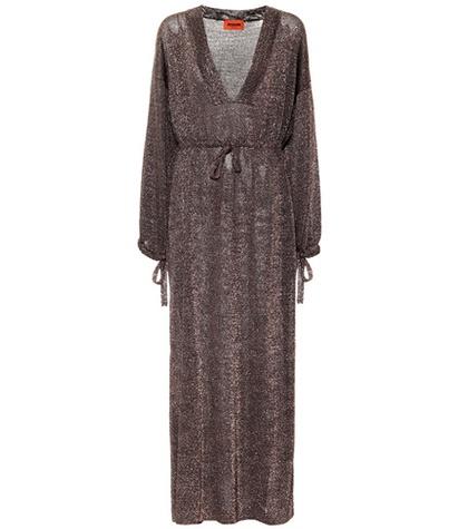Ag Jeans Knitted Metallic Maxi Dress
