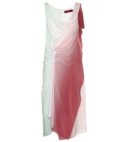 Sies Marjan Draped Ombré Silk Dress