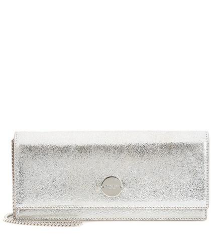 Dolce & Gabbana Fie Metallic Leather Clutch