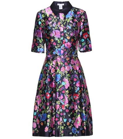 Balenciaga Printed Silk And Cotton Dress