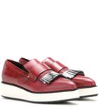 Mcq Alexander Mcqueen Manor Fringed Leather Platform Loafers