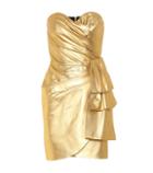 Chlo Metallic Leather Minidress