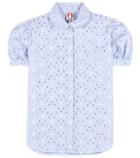 Shrimps Eugenie Cotton-blend Eyelet Top