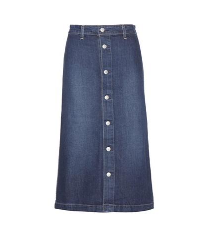 Victoria Beckham Cool Denim Midi Skirt