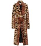 Oscar De La Renta Leopard-print Silk-blend Coat