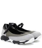 Stuart Weitzman Glitter And Mesh Sneakers