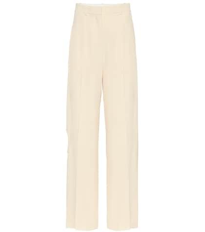 Victoria Beckham High-rise Stretch Crêpe Pants