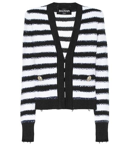 Balmain Striped Knit Jacket