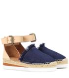 See By Chlo Denim And Leather Espadrilles