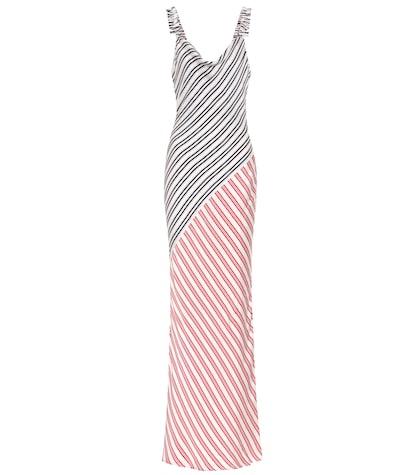 Rebecca Vallance Marrakech Striped Satin Maxi Dress