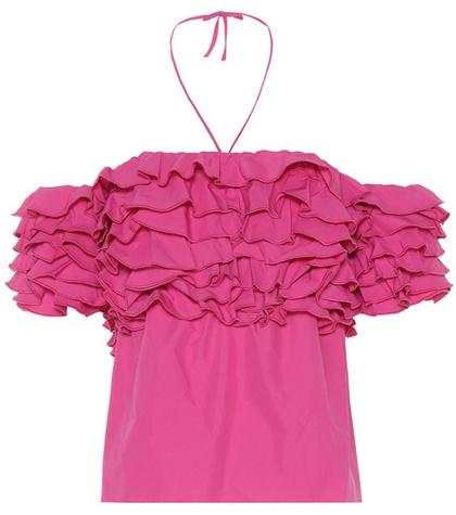 Rosie Assoulin Cha Cha Ruffled Top