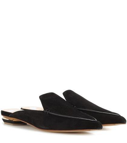 Gianvito Rossi Beya Suede Mules