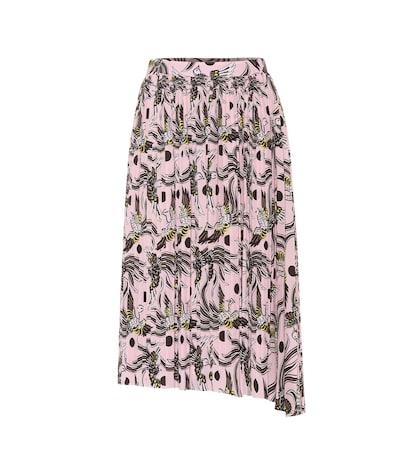 Kenzo Printed Asymmetric Midi Skirt