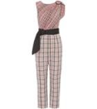 Isa Arfen Checked Cotton Jumpsuit