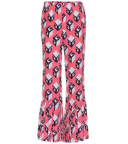 P.e Nation Printed Silk Trousers