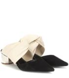 Proenza Schouler Leather And Suede Mules