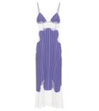 Off-white Sleeveless Cotton Dress