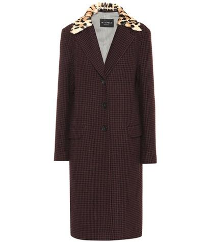 Etro Checked Wool Coat