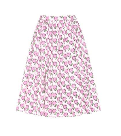 Aquazzura Printed Cotton Skirt