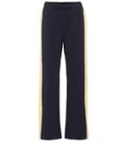 Saint Laurent Jetta Jersey Wide-leg Trackpants