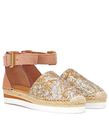 Jimmy Choo Glyn Sequined Espadrilles