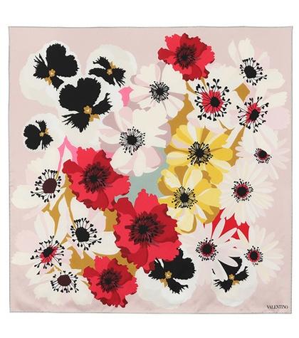 Stuart Weitzman Floral-printed Silk Scarf