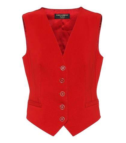Dolce & Gabbana Exclusive To Mytheresa – Cotton And Silk-blend Vest