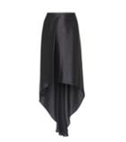 Brunello Cucinelli High-low Satin Skirt