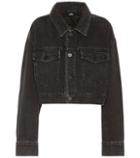 Alessandra Rich Cropped Denim Jacket