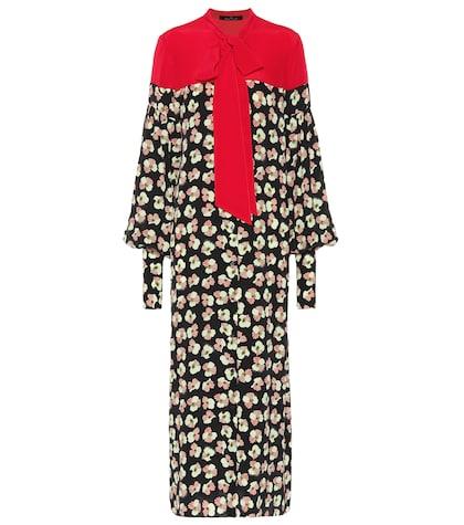 Petar Petrov Floral-printed Silk Dress