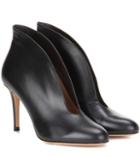 Gianvito Rossi Vamp Leather Ankle Boots