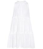Lisa Marie Fernandez Cotton Eyelet Mini Dress